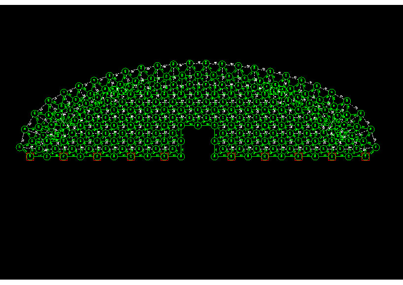 福州锡林浩特91跨，1000米长干煤棚网架设计